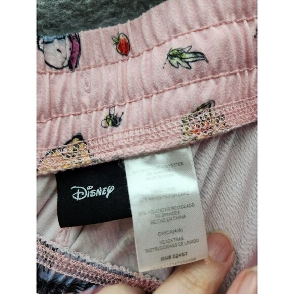 Disney Womens Pink Winnie The Pooh Print Jogger Pajama Pants Size S Polyester - Picture 2 of 4